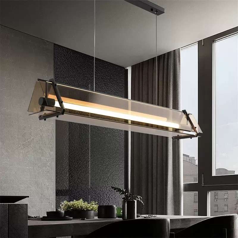 Jalmet Nordic Linear Glass Pendant Light Jalmet Nordic Linear Glass Pendant Light - entrance pendant