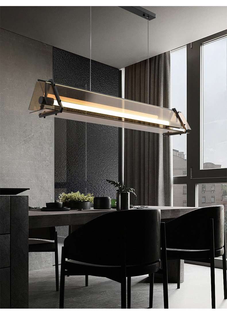 Jalmet Nordic Linear Glass Pendant Light Jalmet Nordic Linear Glass Pendant Light - office pendant