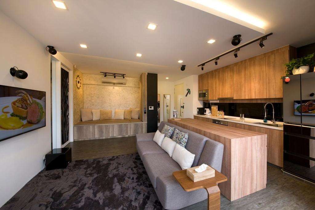 Beyond the Basics: A Comprehensive Guide to Ceiling Light Types Contemporary Living Room Interior Design